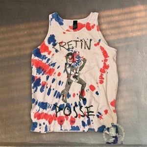 OBEY x Mike Giant Cretin Posse Tie-Dye Tank Top propaganda y2k punk archive ftp